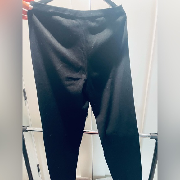 Ming Wang Large Size Straight Leg Knit Black Pants - Picture 8 of 8